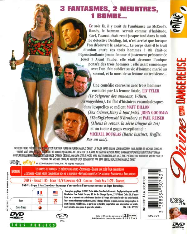 Jaquette DVD Verso de 