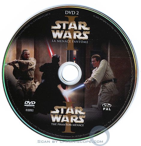 Sérigraphie Star Wars Episode I DVD 1 Sérigraphie Star Wars Episode I DVD 1