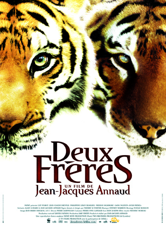 Affiche film deux frères de Jean-Jacques Annaud Affiche film deux frères de Jean-Jacques Annaud
