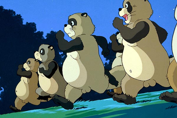 Image de l'anime pompoko de Isao Takahata -ecolo