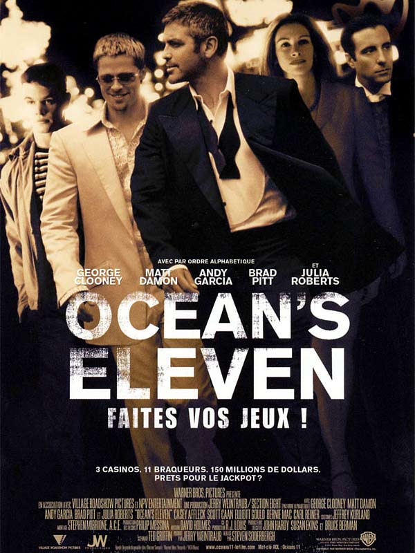 affiche du film Ocean's Eleven affiche du film Ocean's Eleven