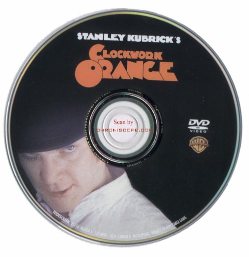 Sérigraphie DVD de Orange Mécanique Sérigraphie DVD de Orange Mécanique