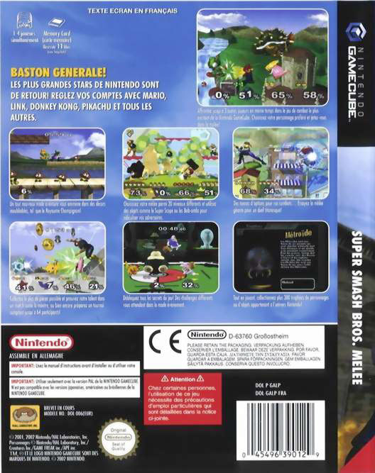 Super Smash Bros Melee (feu mediacovers)