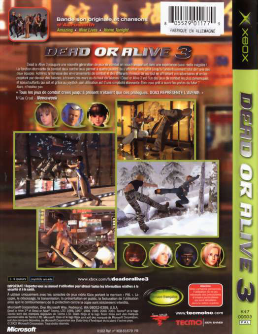 Dead or Alive 3 (feu mediacovers)