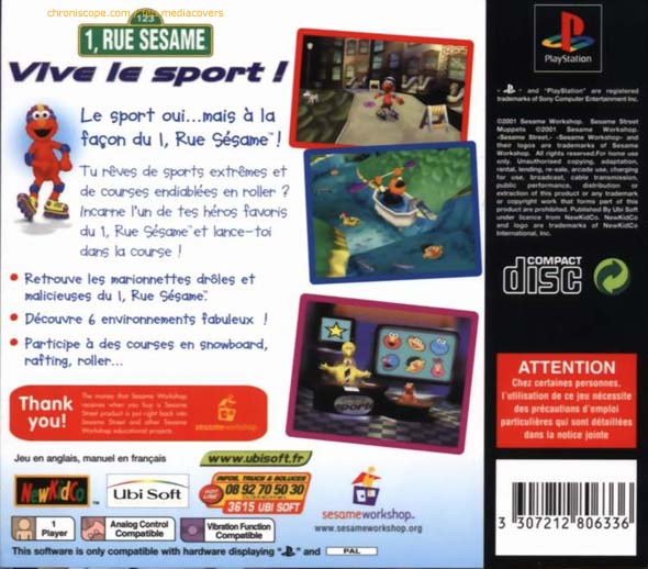 1 rue sesame sur playstation de sony