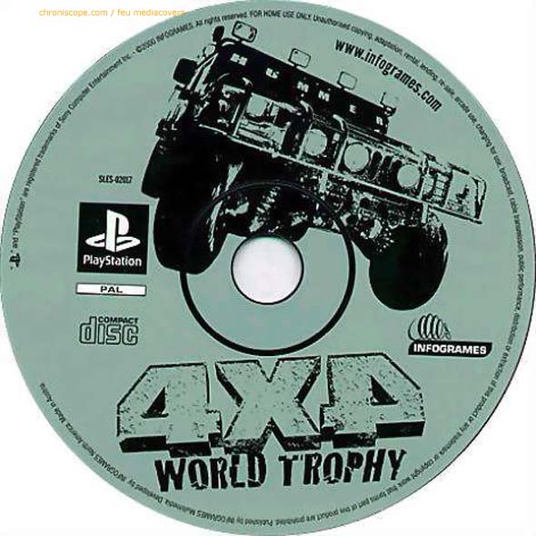 4*4 world jaquette sur playstation de sony