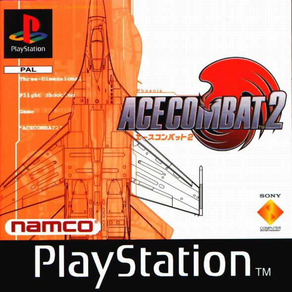 Ace combat 2 jaquette sur playstation de sony