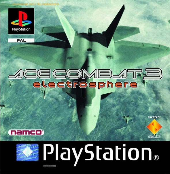 Ace combat 3 jaquette sur playstation de sony