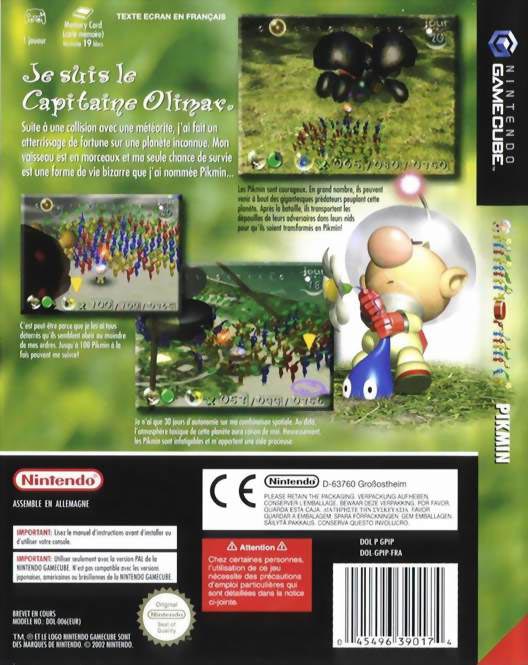aquette de Pikmin verso (feu  mediacovers)
