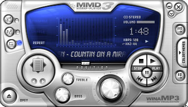 Capture de Winamp Skin MM3, main