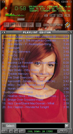 Capture de Winamp Skin Alyson Hannigan