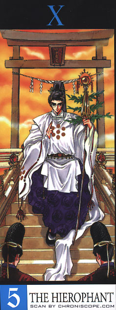 scan carte X n� 5 de clamp : the heriophant
