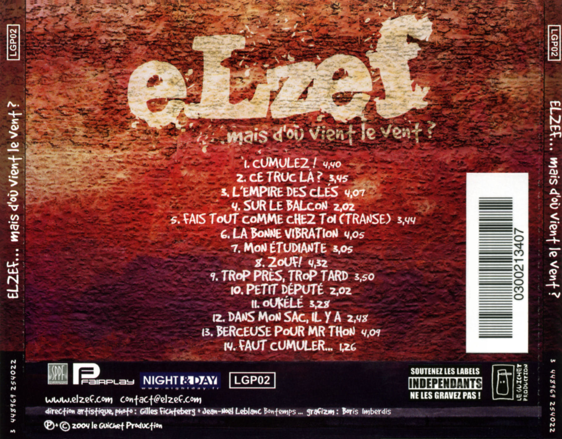 Pochette - elzef - Mais d'o� vient le vent?