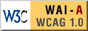 Level A conformance icon, 
          W3C-WAI Web Content Accessibility Guidelines 1.0